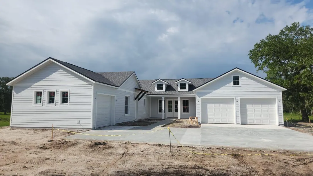 White siding on second custom home